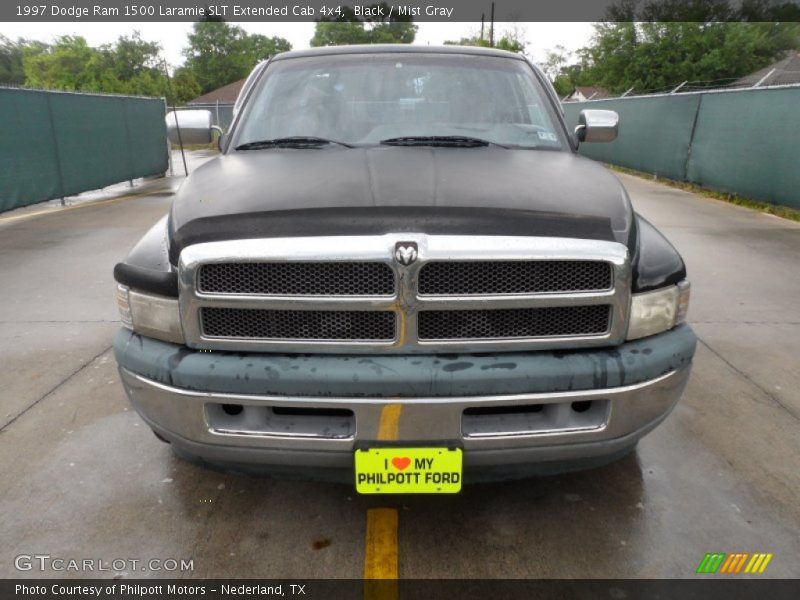 Black / Mist Gray 1997 Dodge Ram 1500 Laramie SLT Extended Cab 4x4