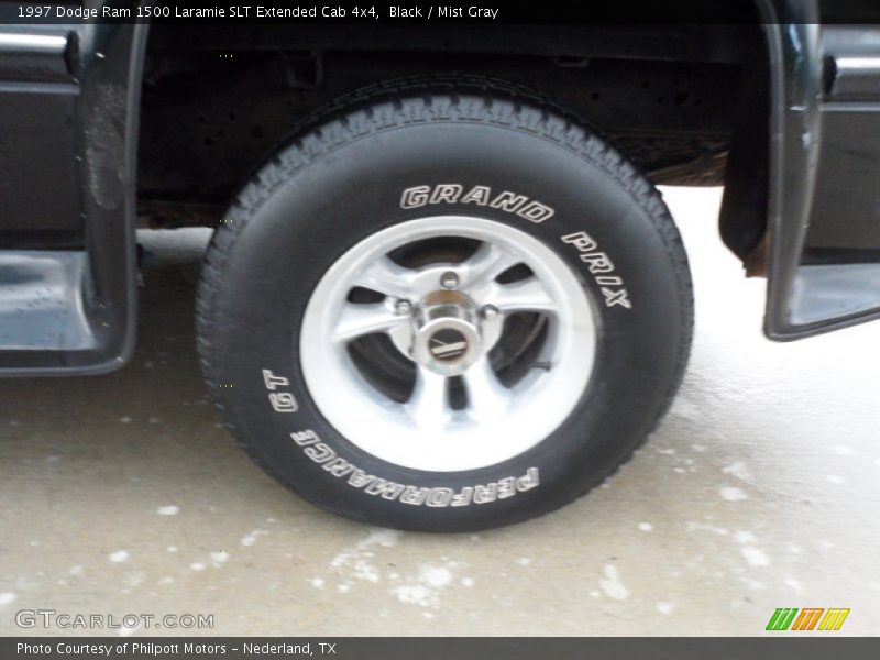 Black / Mist Gray 1997 Dodge Ram 1500 Laramie SLT Extended Cab 4x4