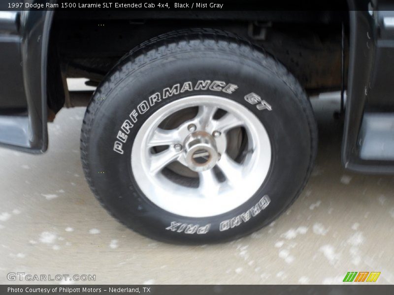 Black / Mist Gray 1997 Dodge Ram 1500 Laramie SLT Extended Cab 4x4