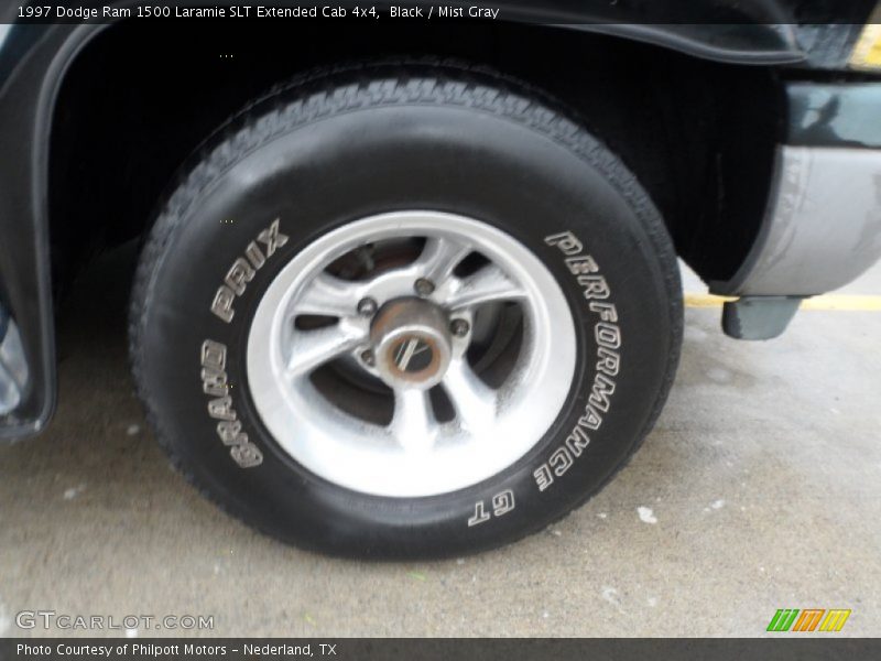 Black / Mist Gray 1997 Dodge Ram 1500 Laramie SLT Extended Cab 4x4