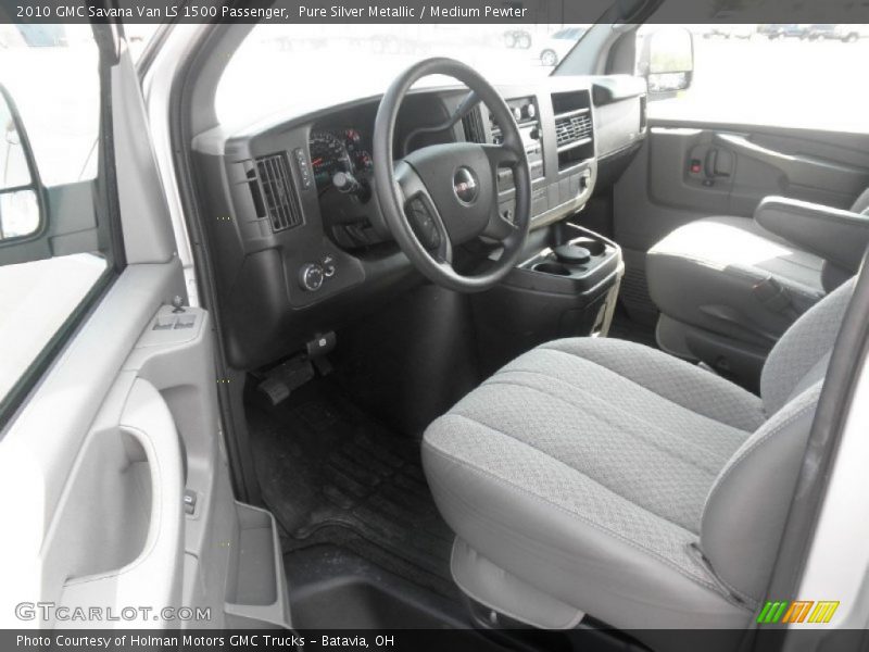 Pure Silver Metallic / Medium Pewter 2010 GMC Savana Van LS 1500 Passenger
