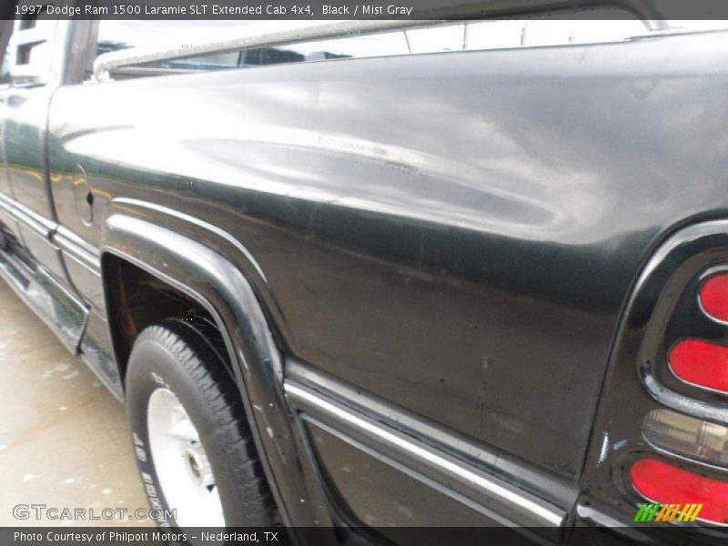 Black / Mist Gray 1997 Dodge Ram 1500 Laramie SLT Extended Cab 4x4