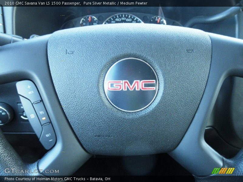 Pure Silver Metallic / Medium Pewter 2010 GMC Savana Van LS 1500 Passenger