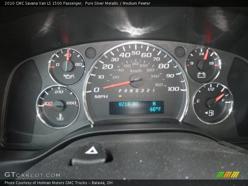 Pure Silver Metallic / Medium Pewter 2010 GMC Savana Van LS 1500 Passenger