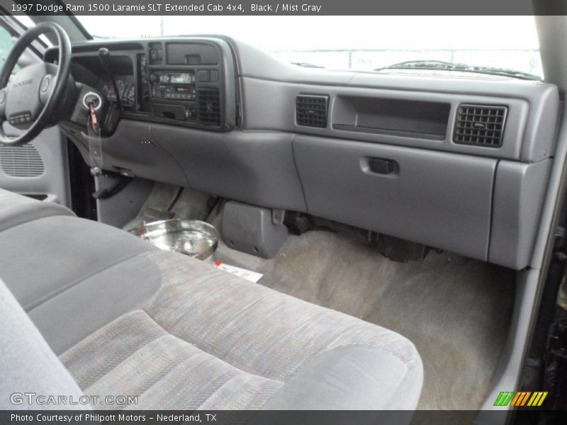 Black / Mist Gray 1997 Dodge Ram 1500 Laramie SLT Extended Cab 4x4
