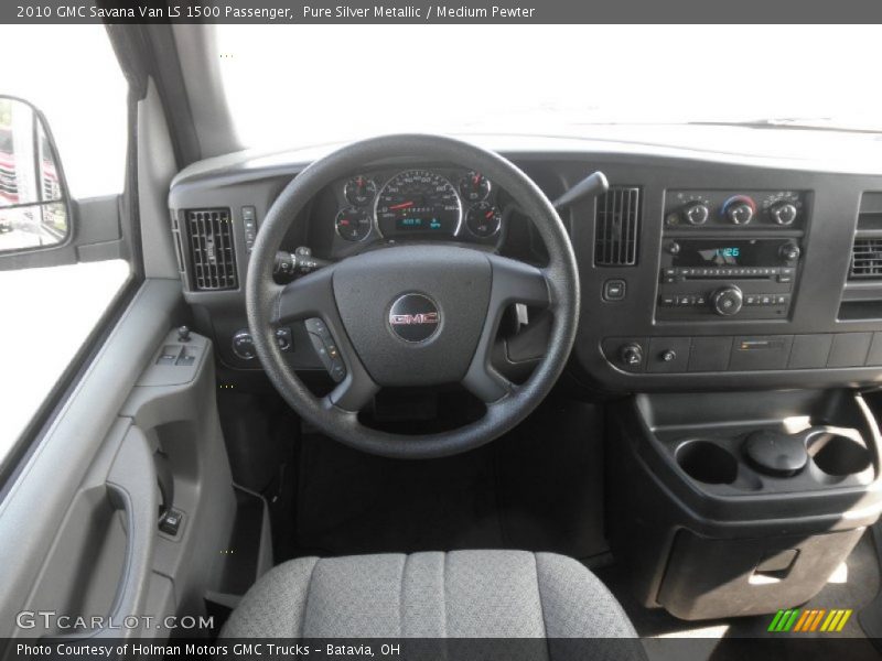 Pure Silver Metallic / Medium Pewter 2010 GMC Savana Van LS 1500 Passenger