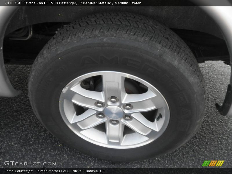 Pure Silver Metallic / Medium Pewter 2010 GMC Savana Van LS 1500 Passenger