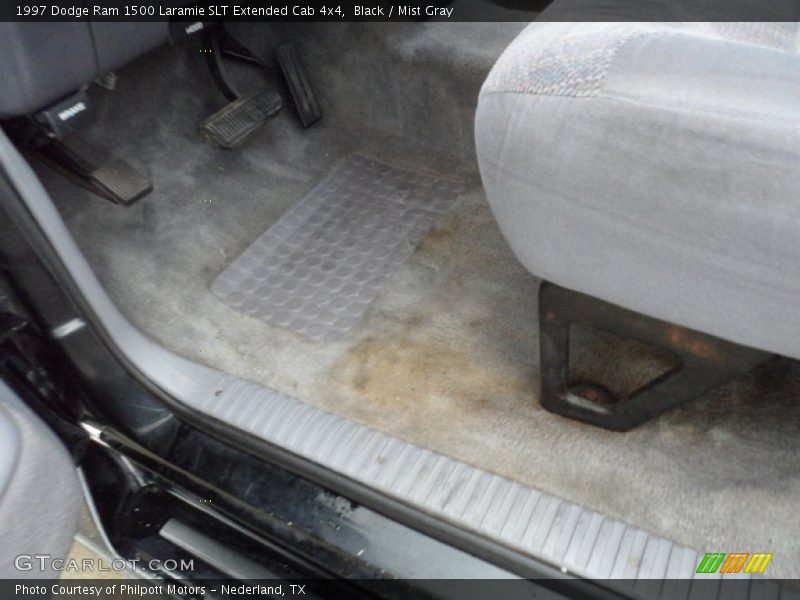 Black / Mist Gray 1997 Dodge Ram 1500 Laramie SLT Extended Cab 4x4