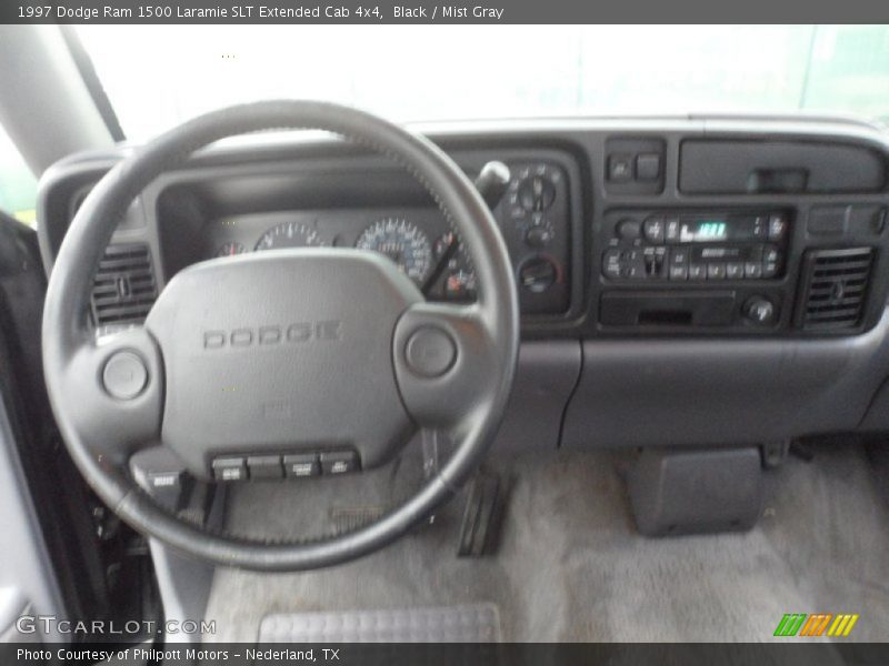 Black / Mist Gray 1997 Dodge Ram 1500 Laramie SLT Extended Cab 4x4