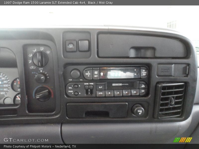 Black / Mist Gray 1997 Dodge Ram 1500 Laramie SLT Extended Cab 4x4