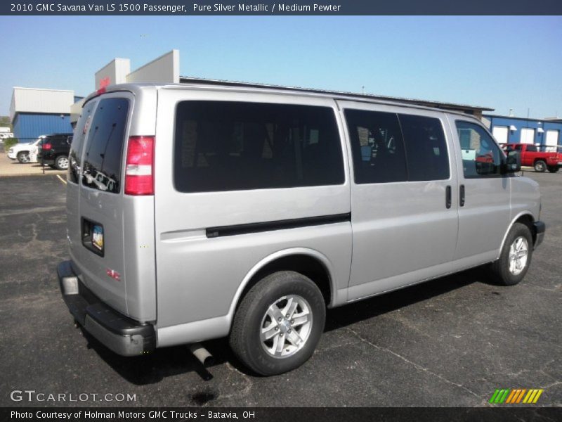 Pure Silver Metallic / Medium Pewter 2010 GMC Savana Van LS 1500 Passenger