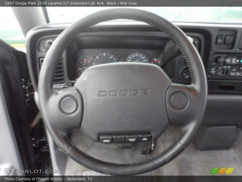 Black / Mist Gray 1997 Dodge Ram 1500 Laramie SLT Extended Cab 4x4