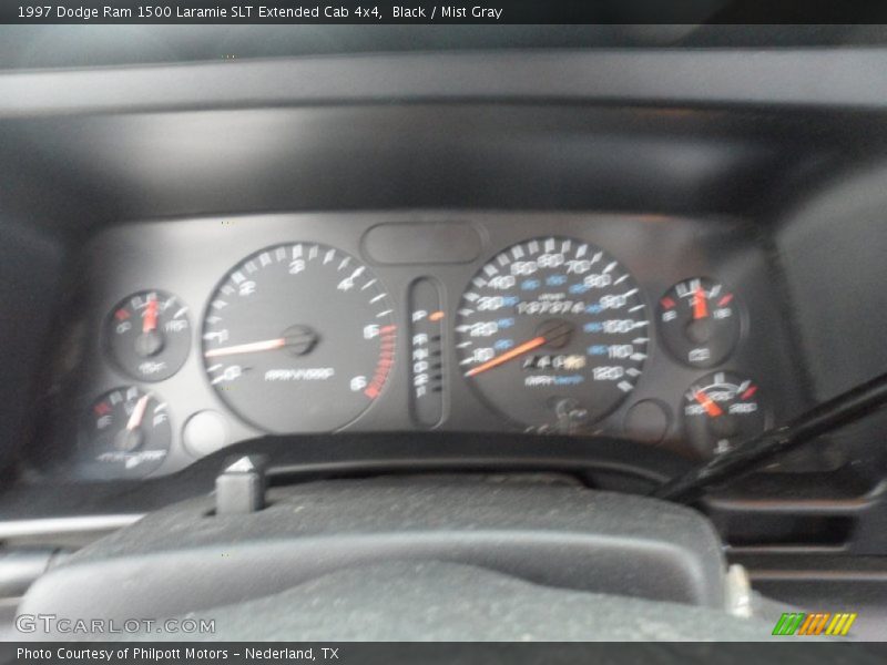 Black / Mist Gray 1997 Dodge Ram 1500 Laramie SLT Extended Cab 4x4