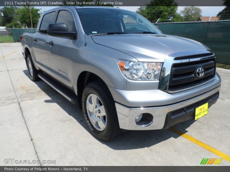 Silver Sky Metallic / Graphite Gray 2011 Toyota Tundra SR5 CrewMax