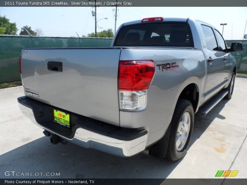 Silver Sky Metallic / Graphite Gray 2011 Toyota Tundra SR5 CrewMax