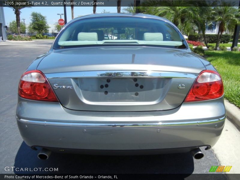 Quartz Metallic / Dove/Granite 2005 Jaguar S-Type 4.2
