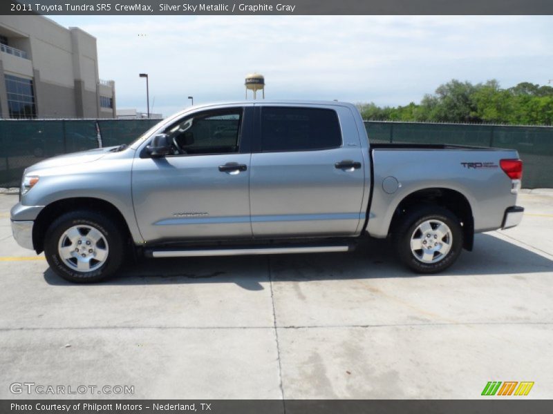 Silver Sky Metallic / Graphite Gray 2011 Toyota Tundra SR5 CrewMax