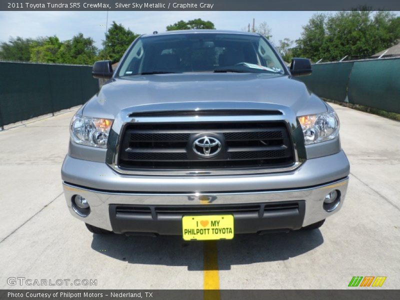 Silver Sky Metallic / Graphite Gray 2011 Toyota Tundra SR5 CrewMax