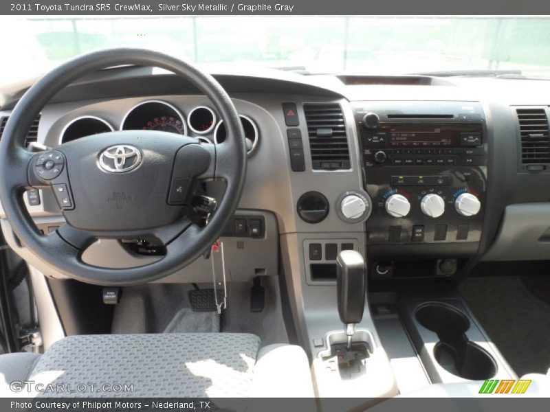 Silver Sky Metallic / Graphite Gray 2011 Toyota Tundra SR5 CrewMax
