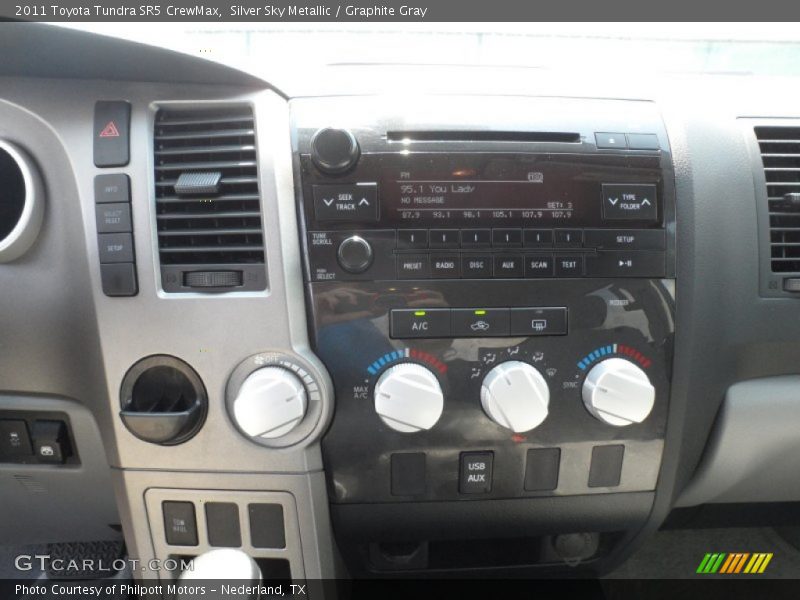 Silver Sky Metallic / Graphite Gray 2011 Toyota Tundra SR5 CrewMax