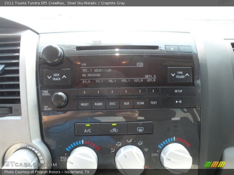 Silver Sky Metallic / Graphite Gray 2011 Toyota Tundra SR5 CrewMax