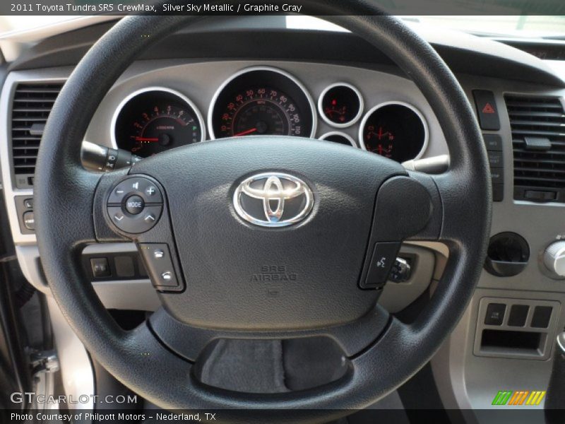 Silver Sky Metallic / Graphite Gray 2011 Toyota Tundra SR5 CrewMax