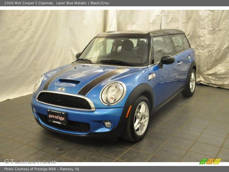 Laser Blue Metallic / Black/Grey 2009 Mini Cooper S Clubman