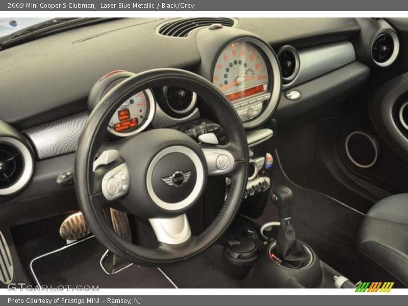 Laser Blue Metallic / Black/Grey 2009 Mini Cooper S Clubman
