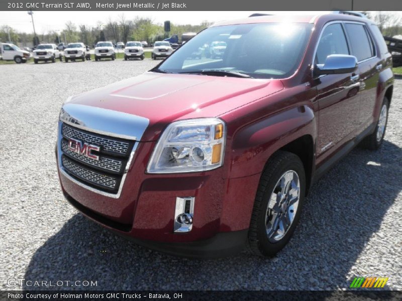 Merlot Jewel Metallic / Jet Black 2012 GMC Terrain SLT AWD