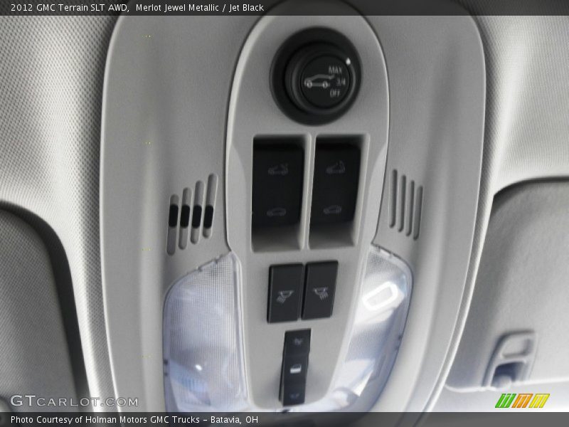 Merlot Jewel Metallic / Jet Black 2012 GMC Terrain SLT AWD