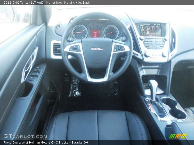 Merlot Jewel Metallic / Jet Black 2012 GMC Terrain SLT AWD
