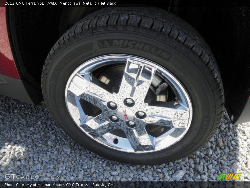 Merlot Jewel Metallic / Jet Black 2012 GMC Terrain SLT AWD