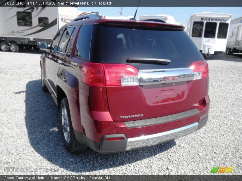 Merlot Jewel Metallic / Jet Black 2012 GMC Terrain SLT AWD