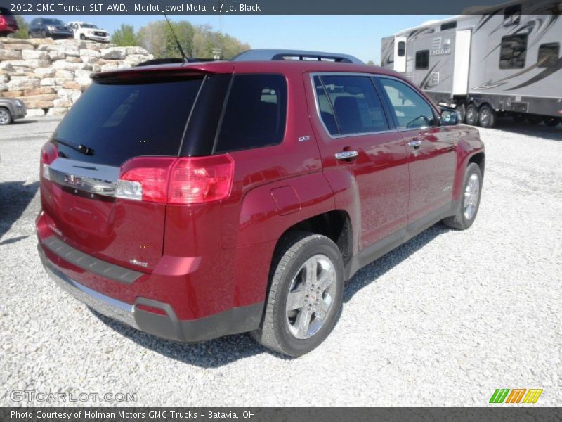 Merlot Jewel Metallic / Jet Black 2012 GMC Terrain SLT AWD