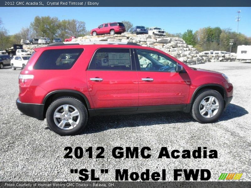Crystal Red Tintcoat / Ebony 2012 GMC Acadia SL