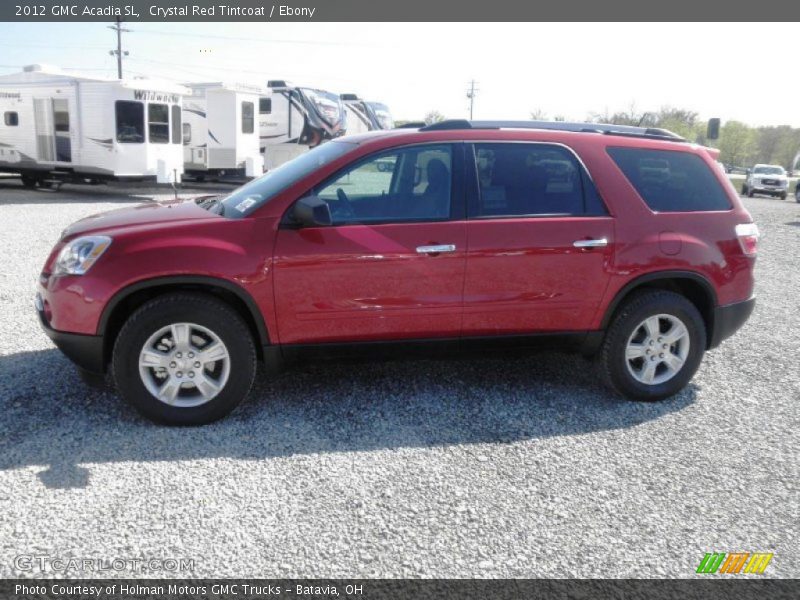 Crystal Red Tintcoat / Ebony 2012 GMC Acadia SL