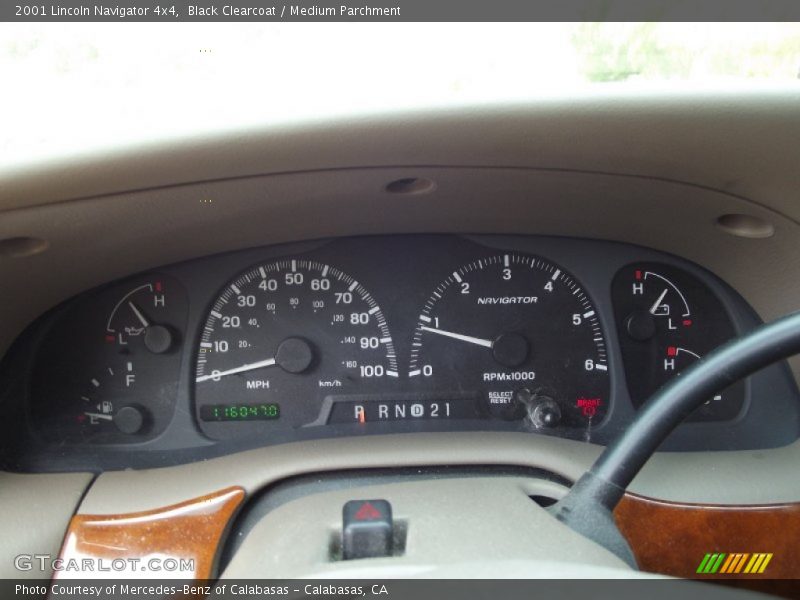 Black Clearcoat / Medium Parchment 2001 Lincoln Navigator 4x4