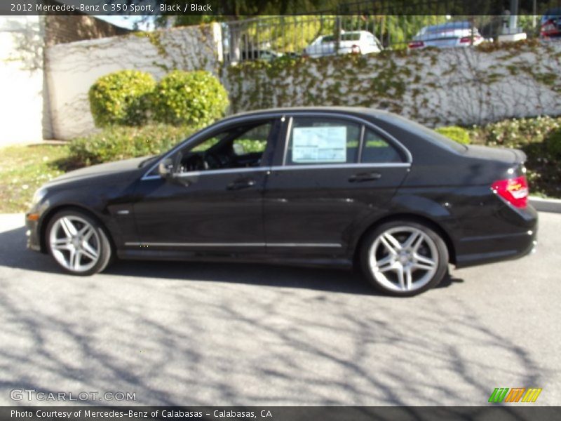Black / Black 2012 Mercedes-Benz C 350 Sport