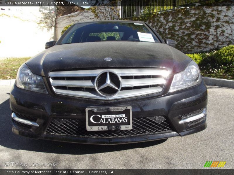 Black / Black 2012 Mercedes-Benz C 350 Sport