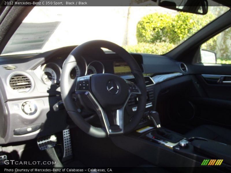 Black / Black 2012 Mercedes-Benz C 350 Sport
