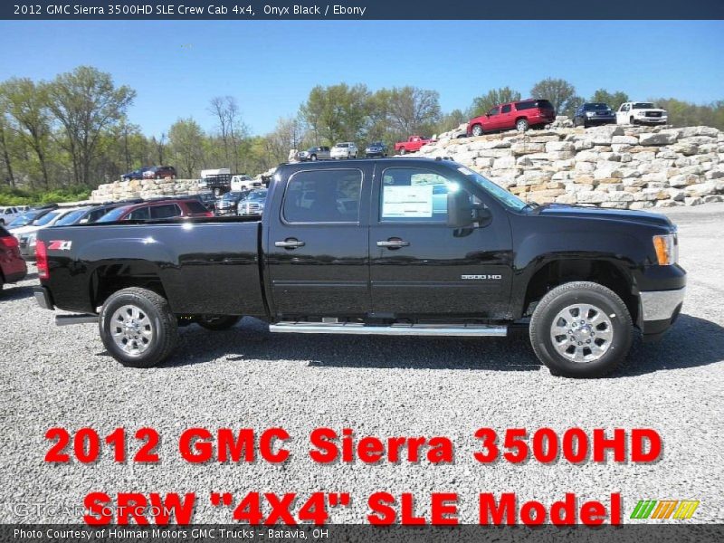 Onyx Black / Ebony 2012 GMC Sierra 3500HD SLE Crew Cab 4x4