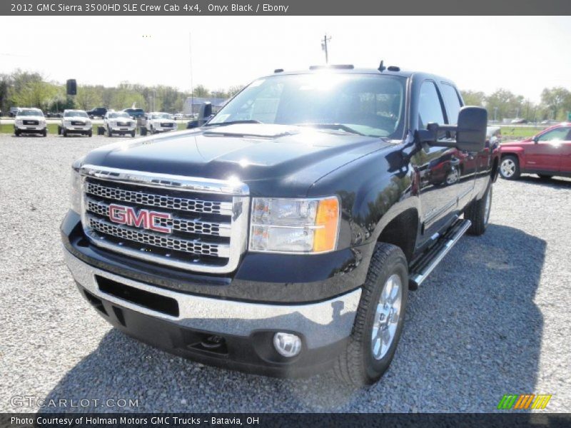 Onyx Black / Ebony 2012 GMC Sierra 3500HD SLE Crew Cab 4x4