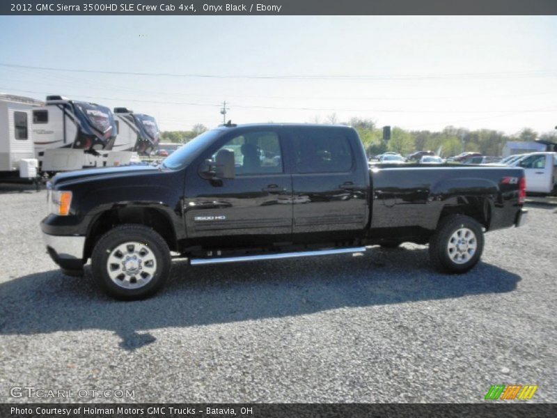Onyx Black / Ebony 2012 GMC Sierra 3500HD SLE Crew Cab 4x4
