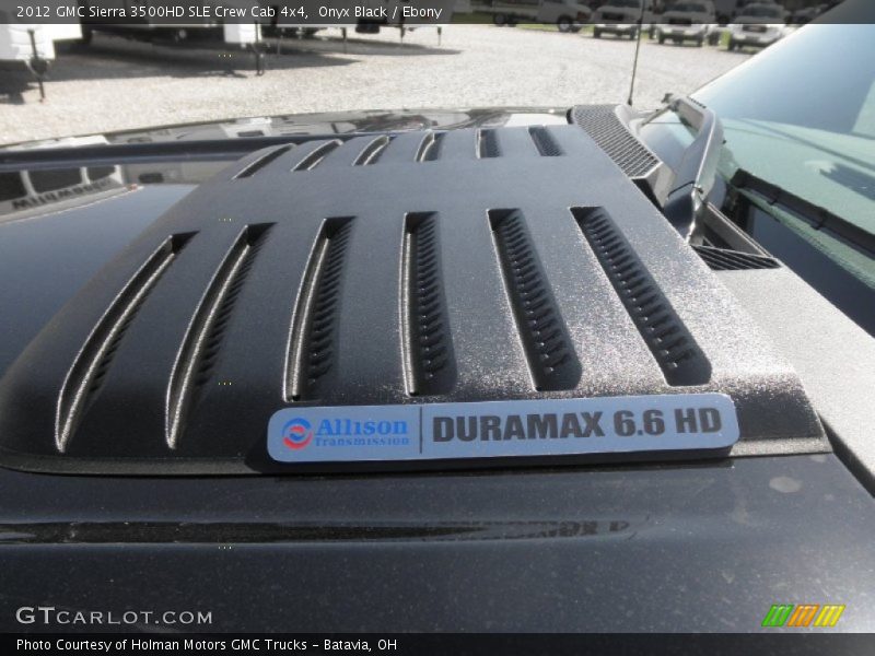Onyx Black / Ebony 2012 GMC Sierra 3500HD SLE Crew Cab 4x4