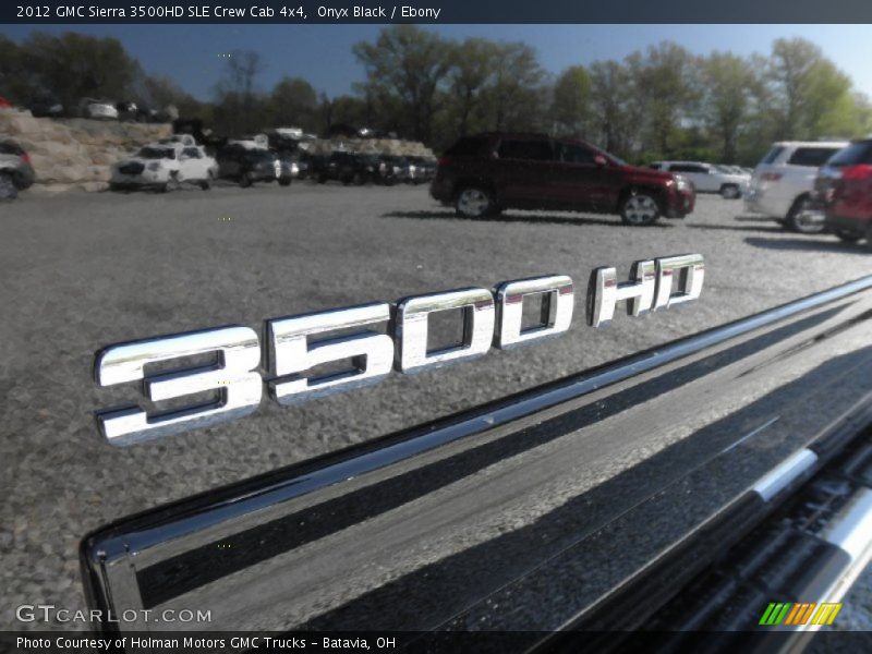 Onyx Black / Ebony 2012 GMC Sierra 3500HD SLE Crew Cab 4x4