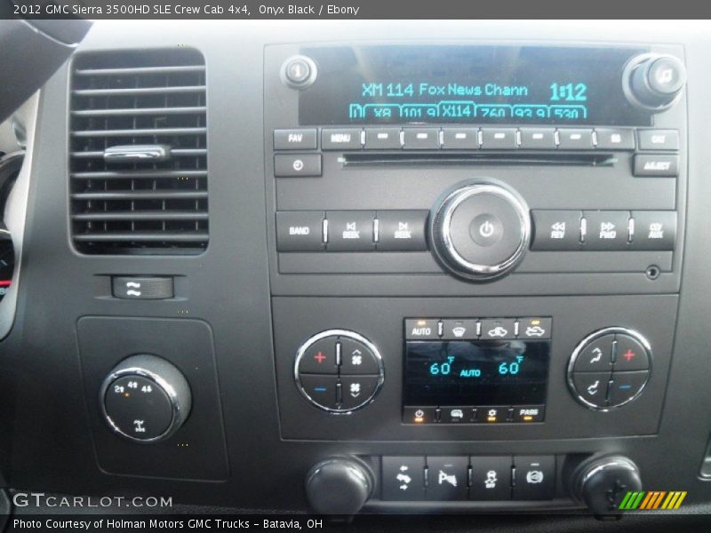 Onyx Black / Ebony 2012 GMC Sierra 3500HD SLE Crew Cab 4x4