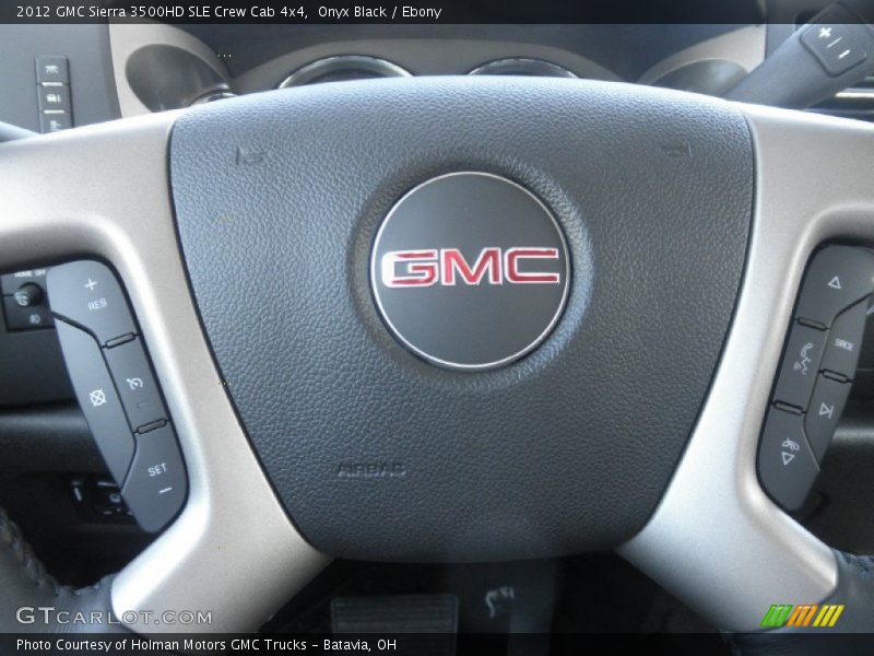 Onyx Black / Ebony 2012 GMC Sierra 3500HD SLE Crew Cab 4x4