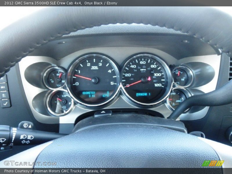 Onyx Black / Ebony 2012 GMC Sierra 3500HD SLE Crew Cab 4x4
