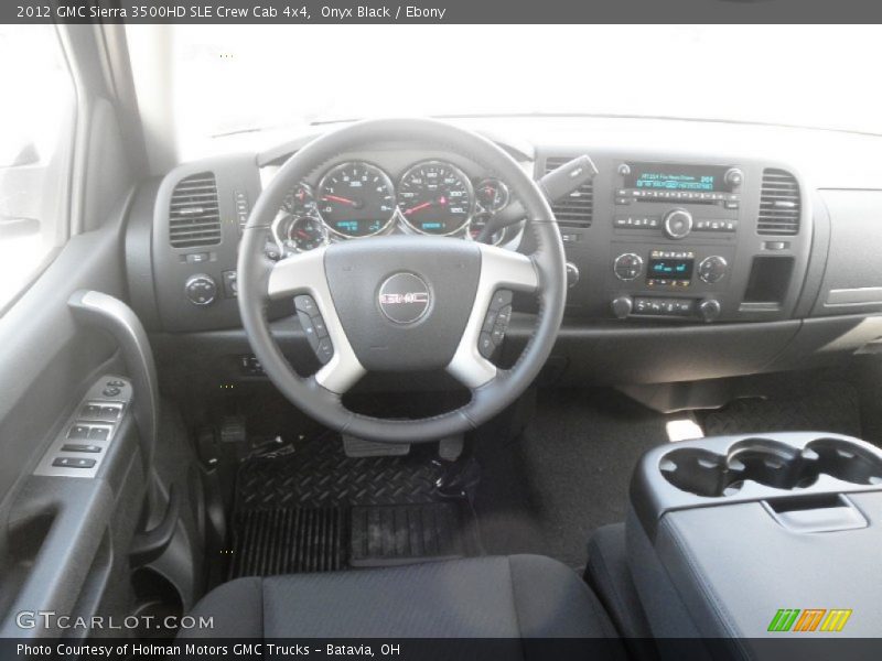 Onyx Black / Ebony 2012 GMC Sierra 3500HD SLE Crew Cab 4x4