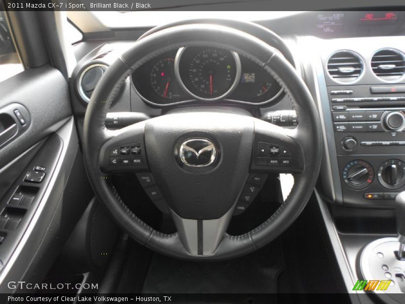 Brilliant Black / Black 2011 Mazda CX-7 i Sport